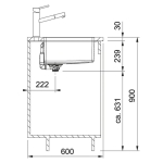 Franke MRX 110-55 Maris 不銹鋼 單昇盆